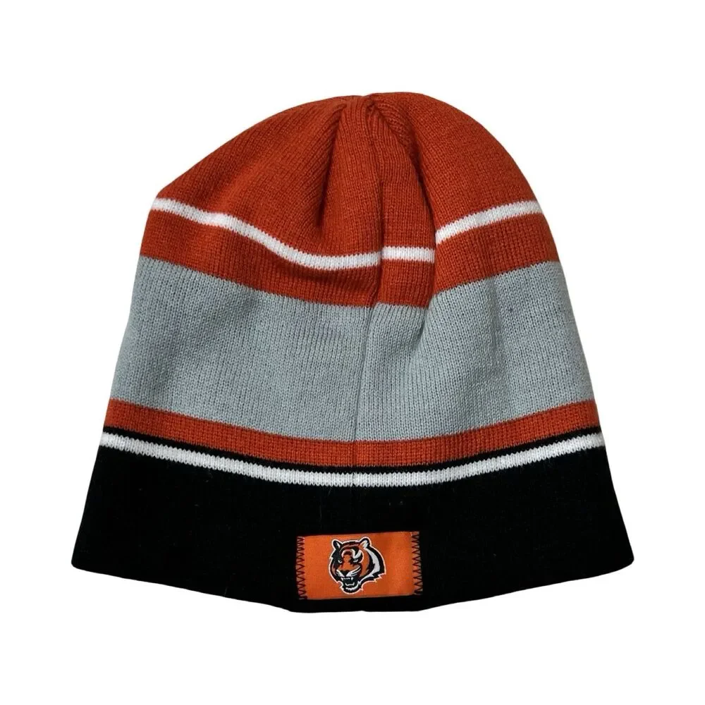 Cincinnati‎ Bengals Youth Hat Cuffless Knit Beanie NFL Team Apparel Winter Ski